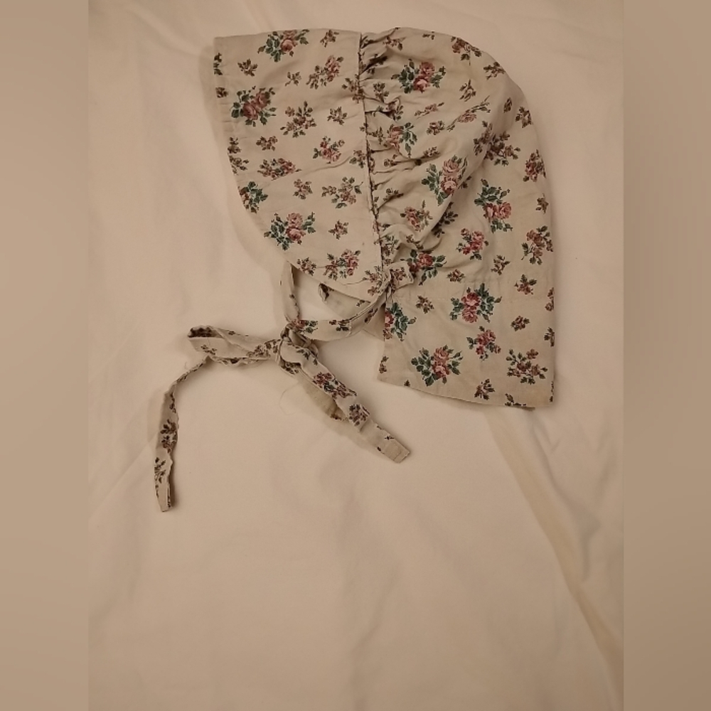 Lot Pioneer Little House Prairie Dress Girls Bonnet Victorian Frontier Costume - Picture 8 of 16